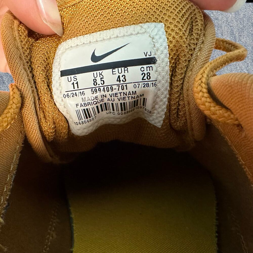 Nike Air Max Tavas Men’s Sneakers in Mustard Yellow - Size 11 - Picture 6 of 6